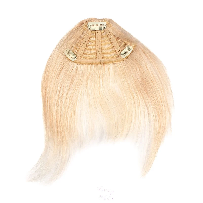 Human Hair Clip in Fringe - #60A Platinum Blonde