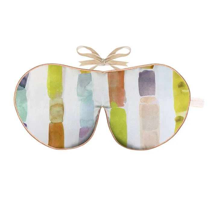 Printed Silk Lavender Eye Mask Rainbow Rock Liberty Print