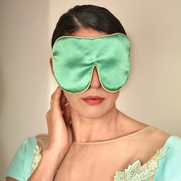 Pure Mulberry Silk Unscented Eye Mask Jade