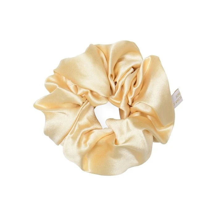 Pure Mulberry Silk Scrunchie Cream