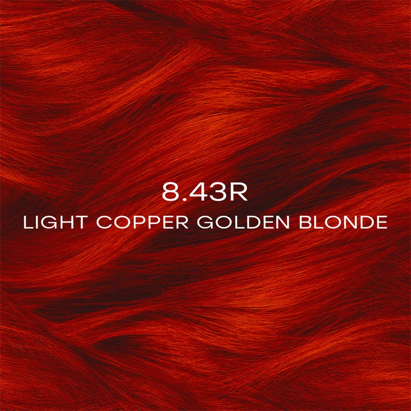 Professional Hair Colour Conditioning Creme - 8.43R Light Copper Golden Blonde 60ml