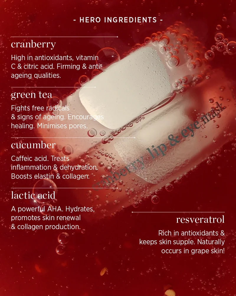 Cranberry Lip & Eye Mask 10 g