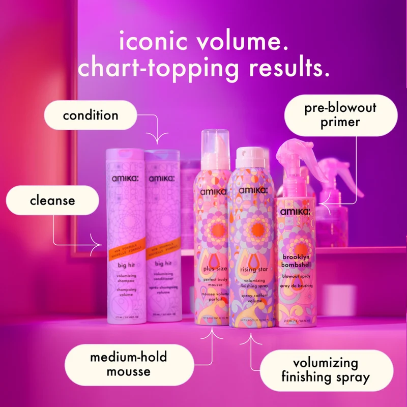 amika big hit volumising shampoo