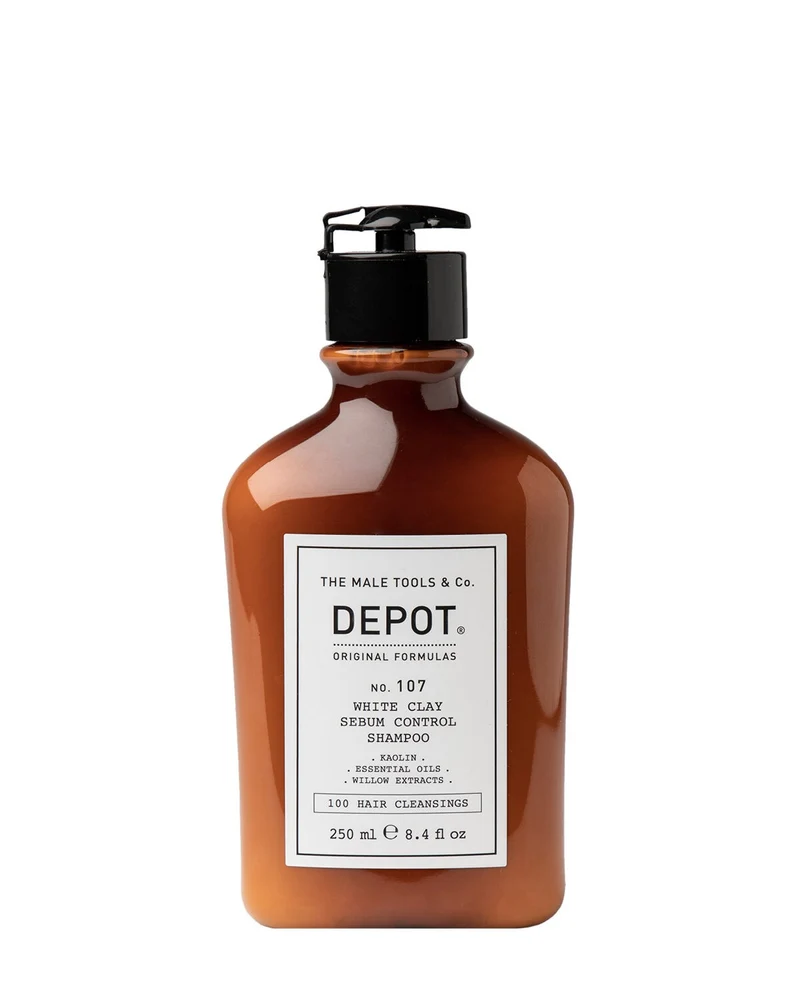 Depot 107 weiße Tonerde Talgkontrolle Shampoo 250ml