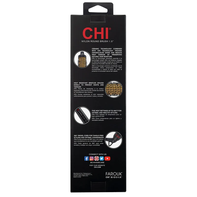 CHI Keramik Nylon Rundbürste 1,5 Zoll