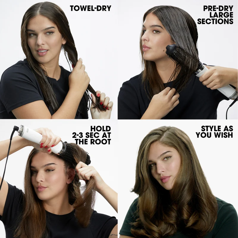 GHD 2-in-1 Föhnbürste Duett Föhn schwarz