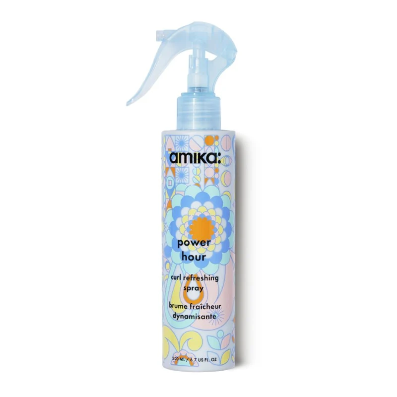 amika power hour curl hair refreshing spray