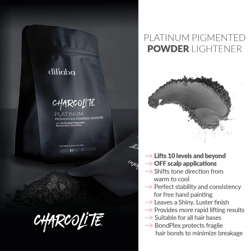 Difiaba Charcolite Platin Pulver Aufheller 500gr