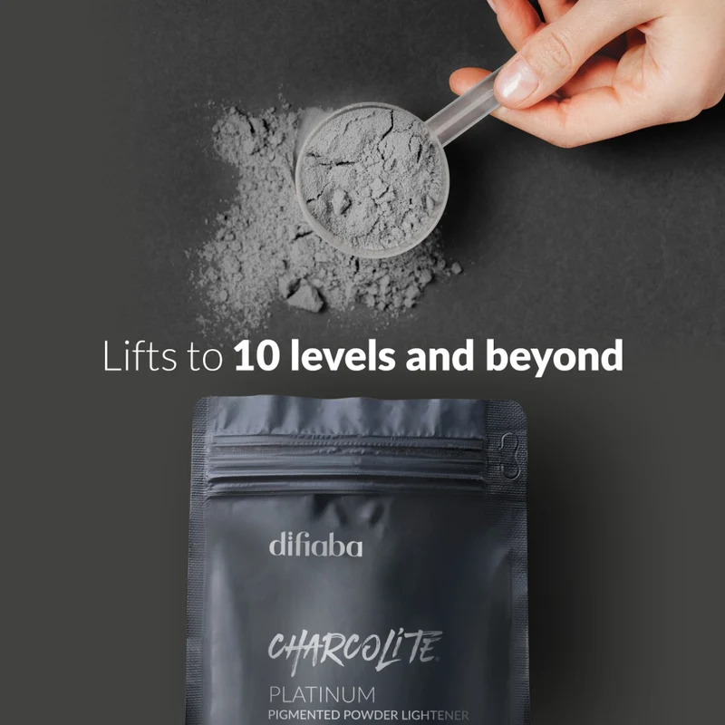 Difiaba Charcolite Platin Pulver Aufheller 500gr