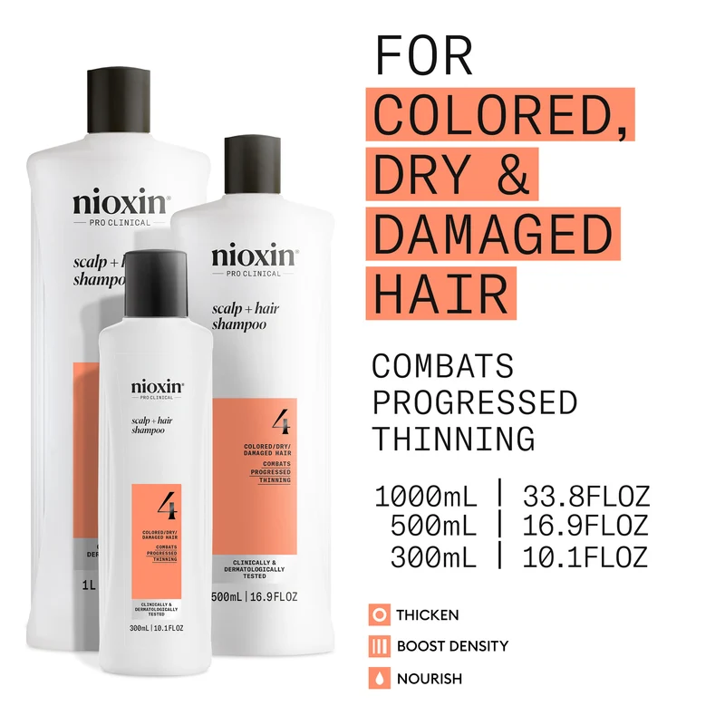 Scalp + Hair Thickening System 4 Shampoo 1L
