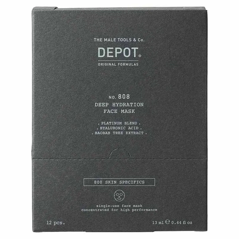 DEPOT 808 DEEP HYDRATION FACE MASK 12pz