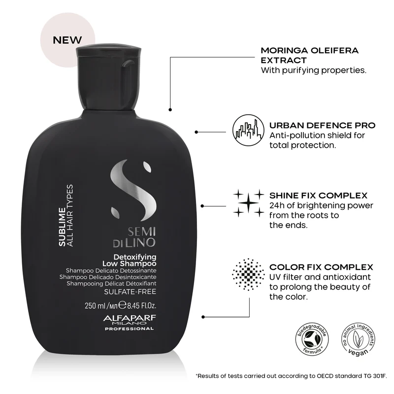 Semi di Lino Sublime Detoxifying Low Shampoo 250ml