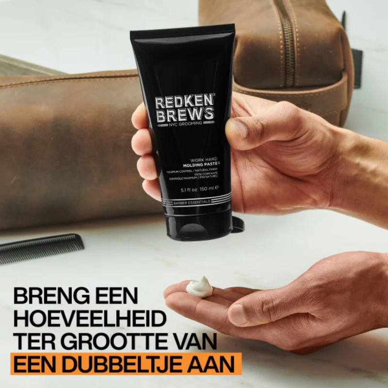 Redken Brews Work Hard Molding Paste für einen natürlichen Look 150ML