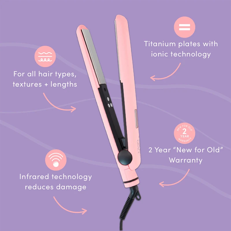 Titanium Hair Straightener - Pink Punch