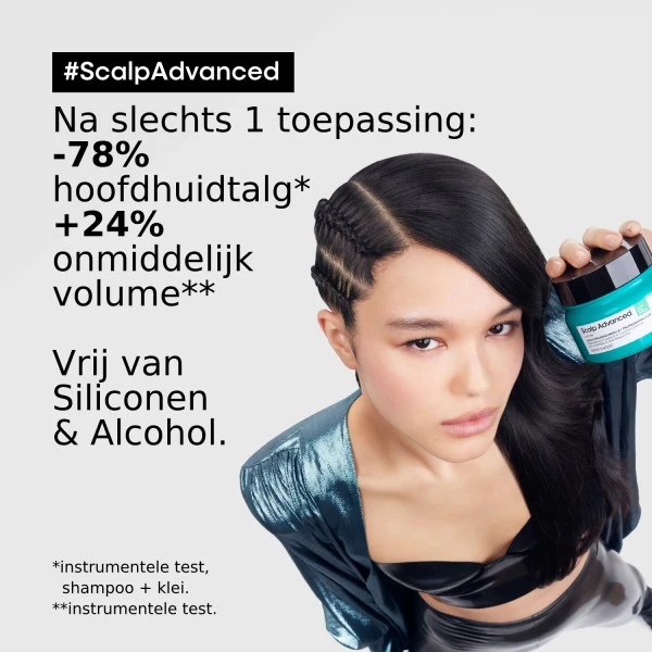 L'Oréal Professionnel Scalp Advanced Anti-Öligkeit 2-in-1 Tiefenreiniger Tonerde 250ml
