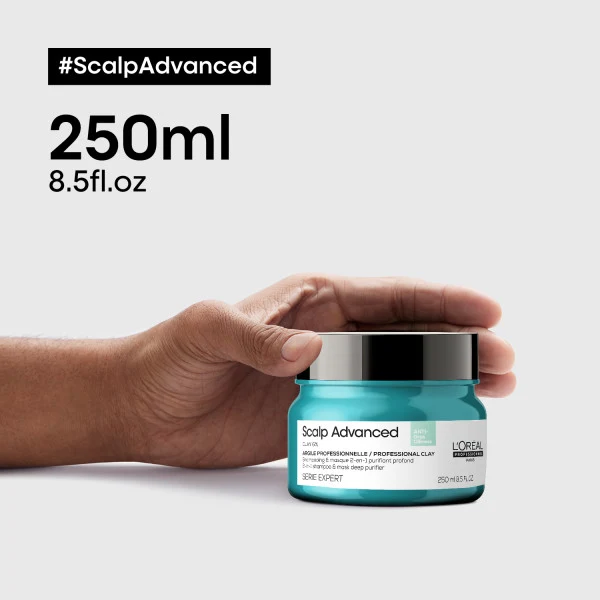 L'Oréal Professionnel Scalp Advanced Anti-Öligkeit 2-in-1 Tiefenreiniger Tonerde 250ml