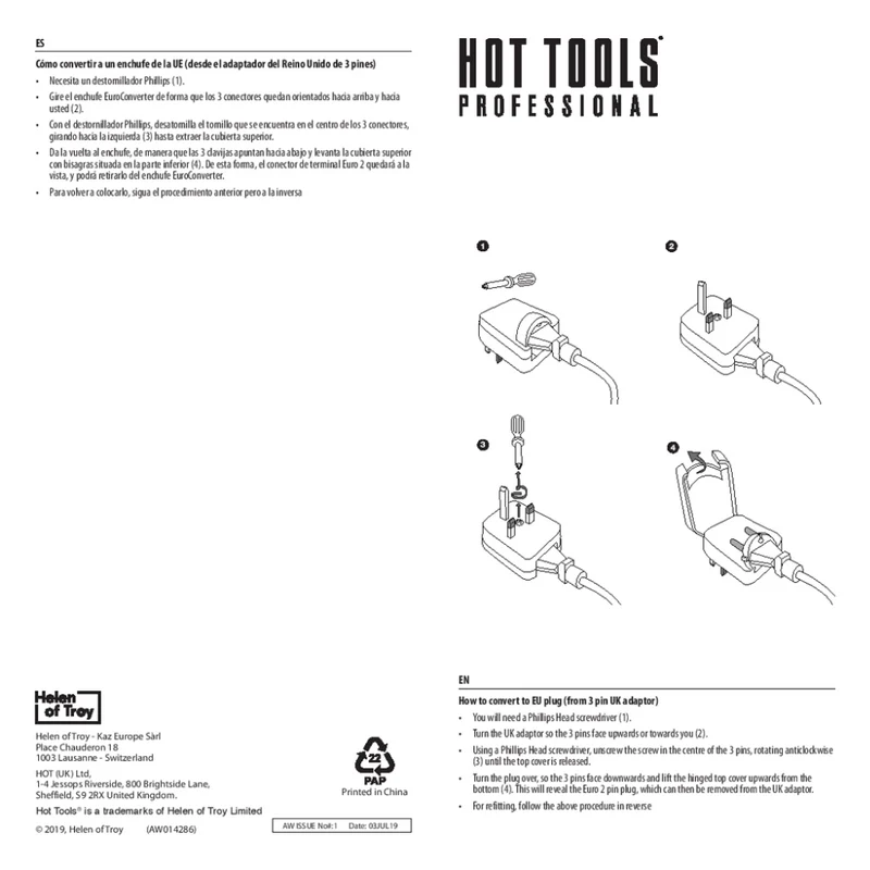 Hot Tools Professional Lockenstab Schwarz Gold 25mm