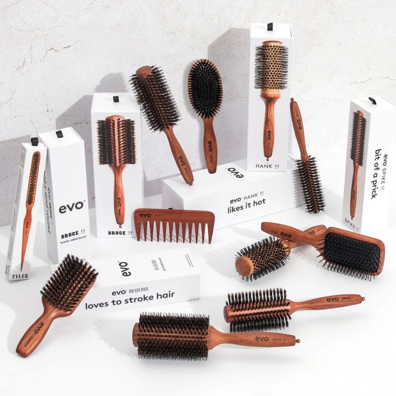 EVO Conrad Natural Bristle Dressing Borstel