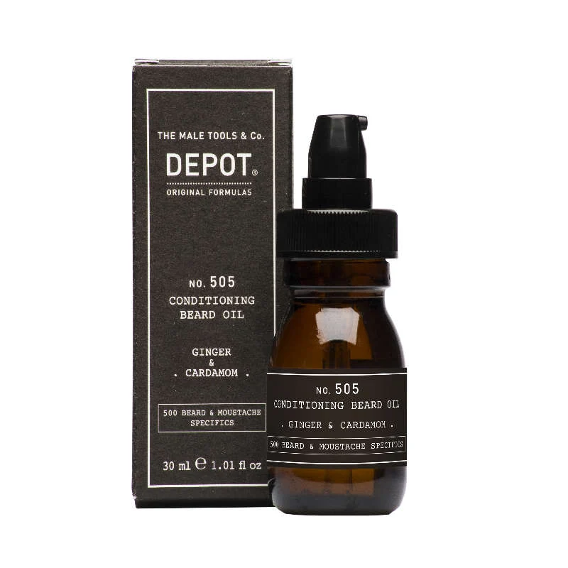 Depot 505 pflegendes Bartöl Ingwer & Kardamom 30ml