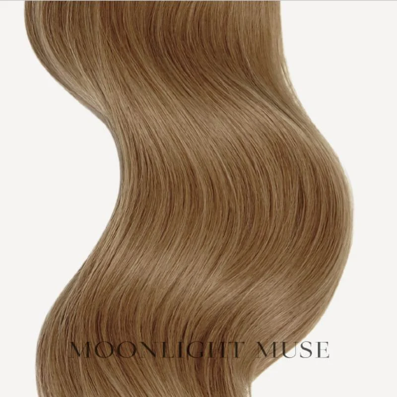 Moonlight Muse Jungfernhaar 55cm V-Tip Haar Blond Honig/Beige #18