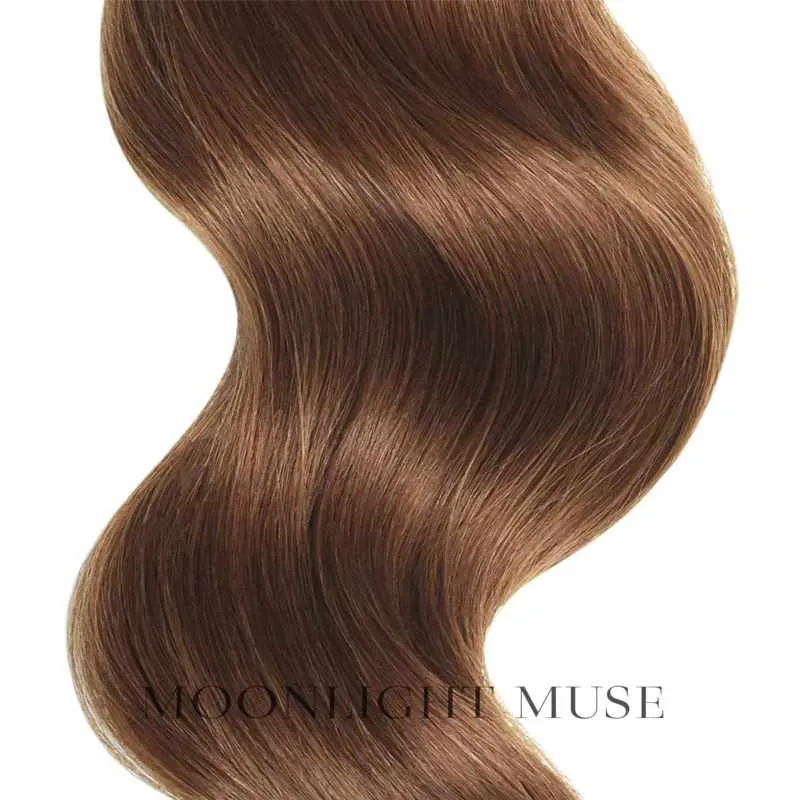 Mondschein Muse V-Tip Jungfrau Haar Rot Kupfer Col#30