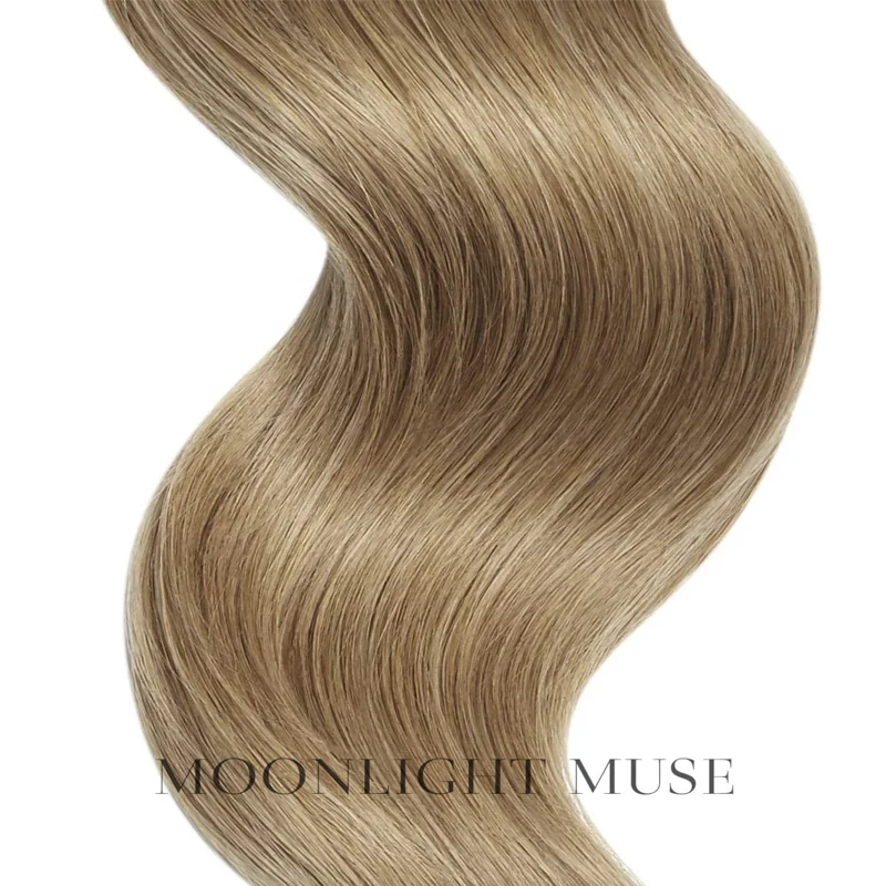 Mondschein Muse V-Tip Jungfrau Haar Blond Violett Col#18A
