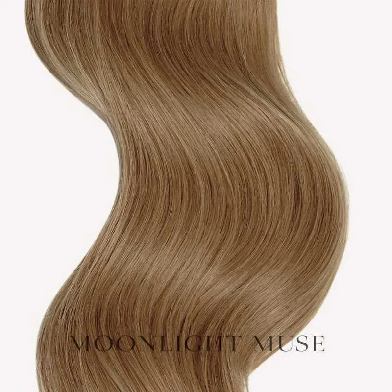 Moonlight Muse Jungfernhaar 65cm V-Tip Haar Blond Honig/Beige #18