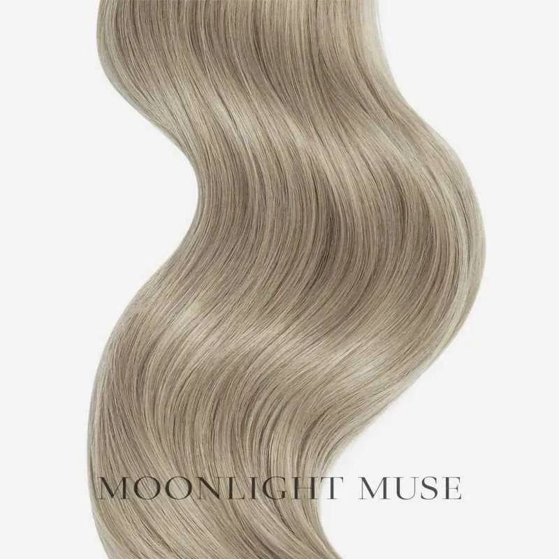 Mondschein Muse Jungfrau Haar 65cm V-Spitze Haar Blonde Silber #silver