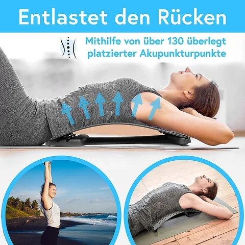3-1: Massagepistole + Rückendehner + 8 neue Aufsätze