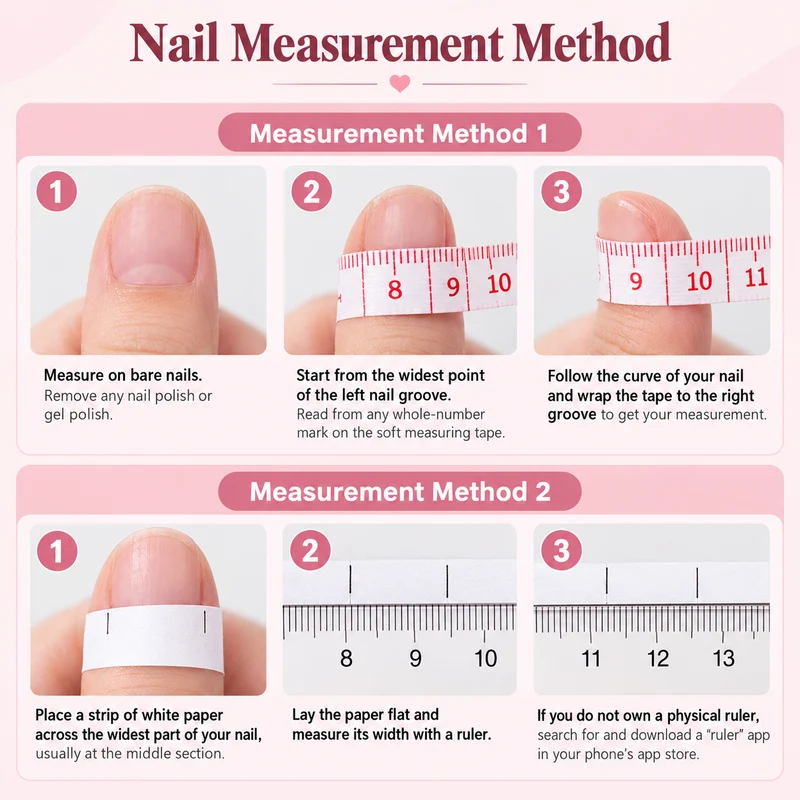 White Press On Nails - Milk White Cross Application Kit