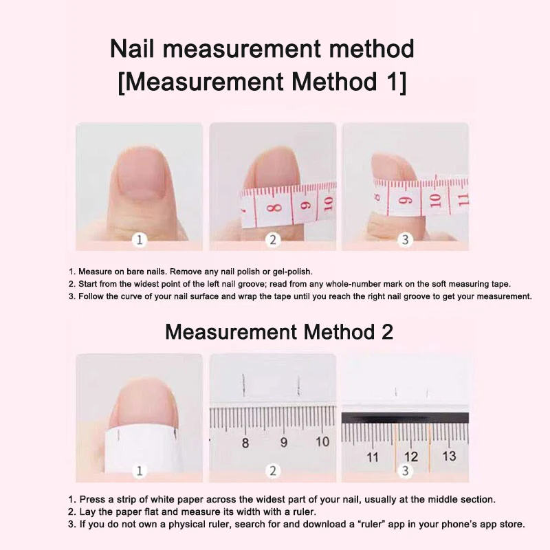 White Press On Nails - Milk White Cross Application Kit