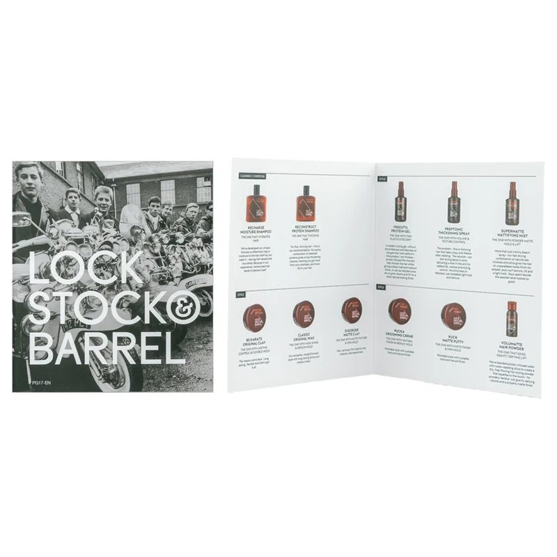 Lock Stock & Barrel Salon Produktführer (12er Pack)