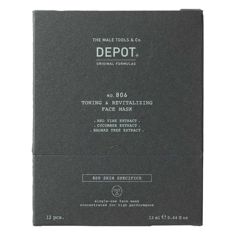 DEPOT 806 TONING & REVITALIZING GESICHTSMASKE 12pz