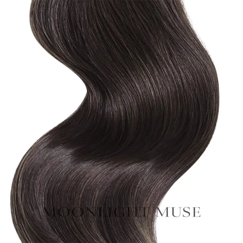 Moonlight Muse Jungfernhaar 55cm V-Spitze Haar Dunkelbraun kalt #2