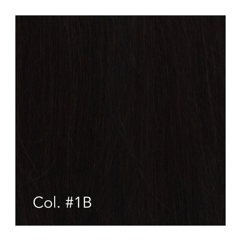 Mondschein Muse Jungfrau Haar 55cm V-Spitze Haar Schwarz B warm #1B