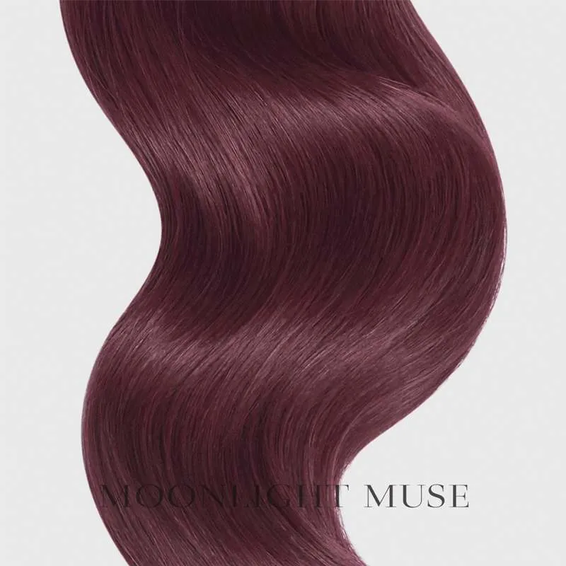 Mondschein Muse V-Tip Jungfernhaar dunkel Mahagoni Col#99J