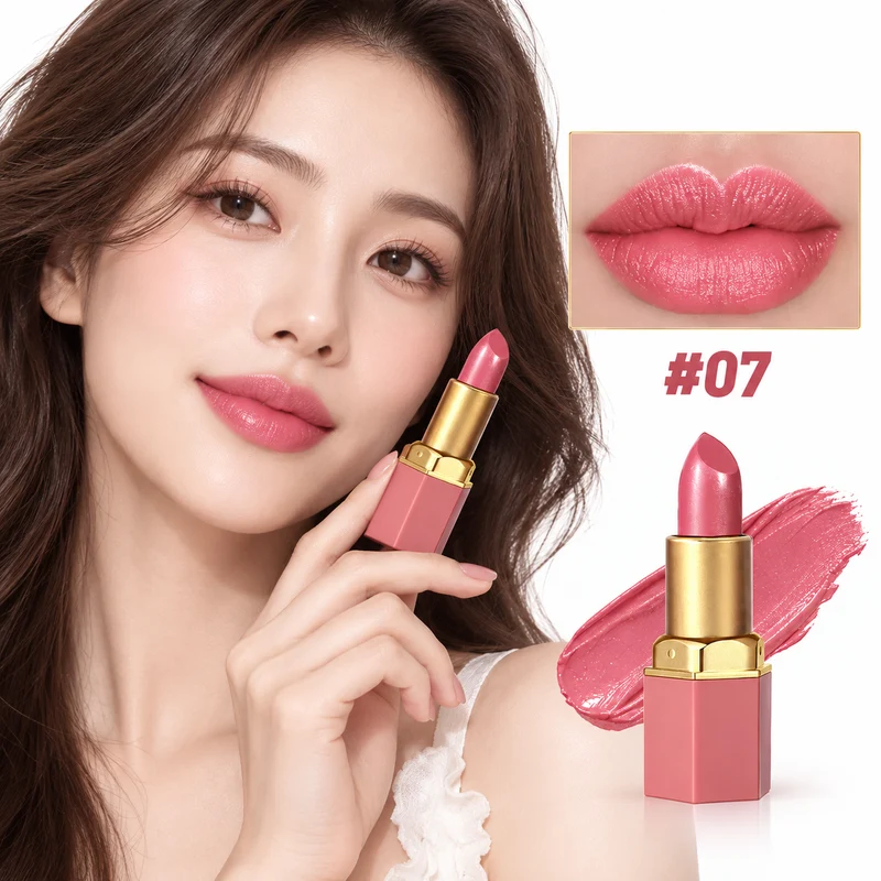 Gold Lipstick Matte - 6 Shades in a Gift-Ready Gold Bar