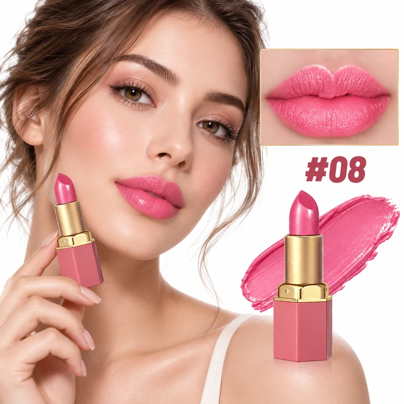Gold Lipstick Matte - 6 Shades in a Gift-Ready Gold Bar