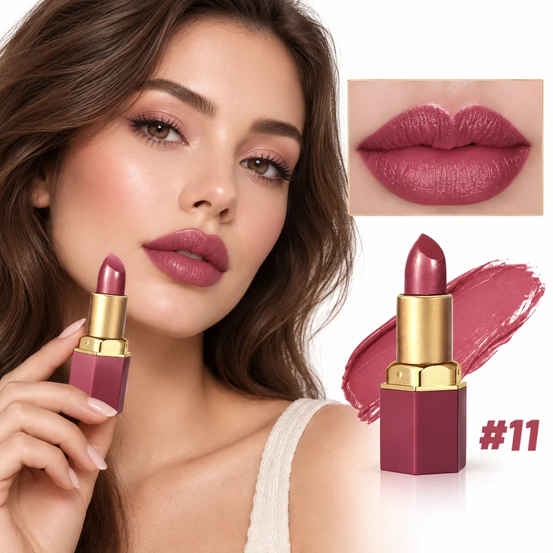 Gold Lipstick Matte - 6 Shades in a Gift-Ready Gold Bar