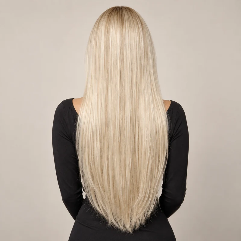 Clip In Hair Extensions 60cm Seamless Straight 6 Pc Set