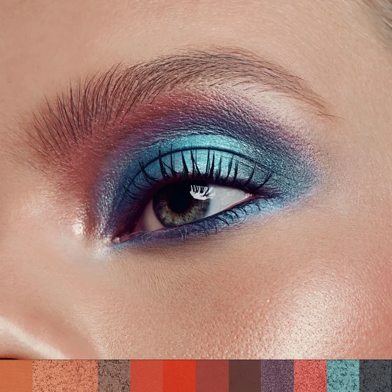 PHOFAY 12-Color Eyeshadow Palette – Matte & Metallic