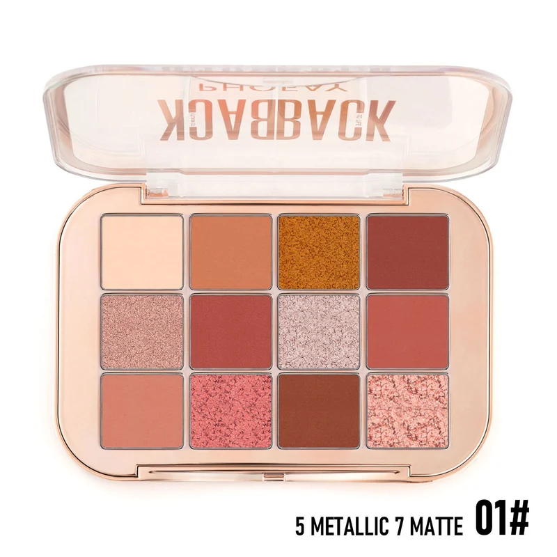 PHOFAY 12-Color Eyeshadow Palette – Matte & Metallic