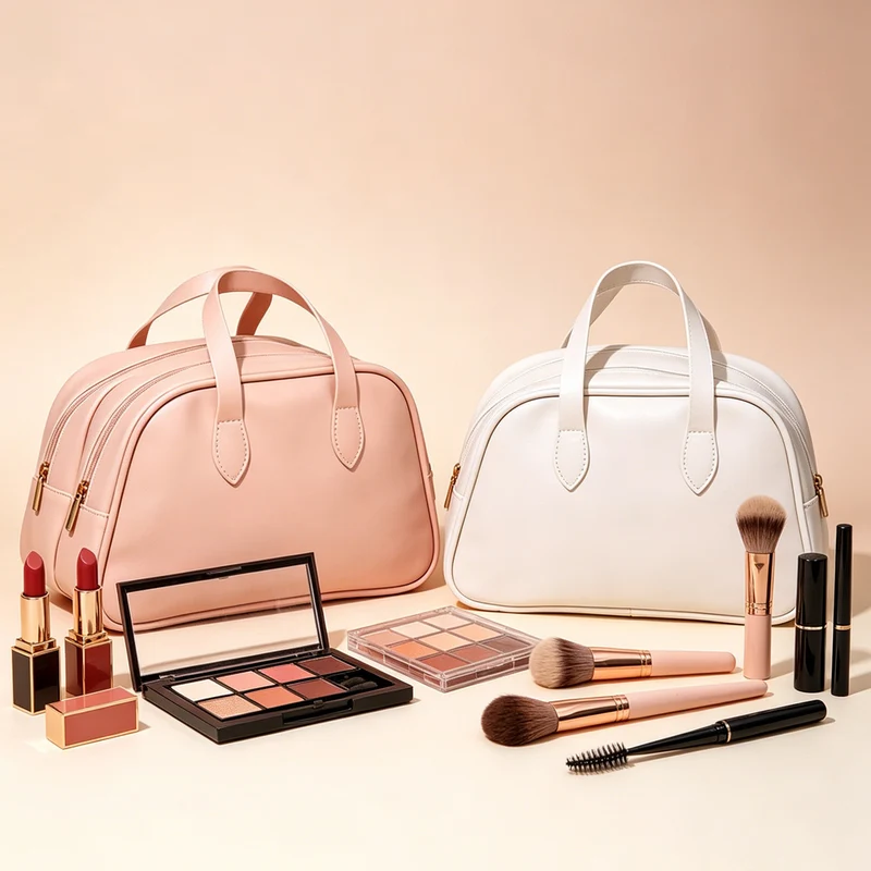 Travel Makeup Bag - Waterproof Cosmetic Organizer Pouch