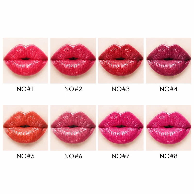 Moisturizing Lipstick - 8 Shade Daily Lip Color Choice.