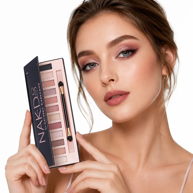 Eyeshadow Palette - 12 Color Matte Shimmer Smoky Looks.
