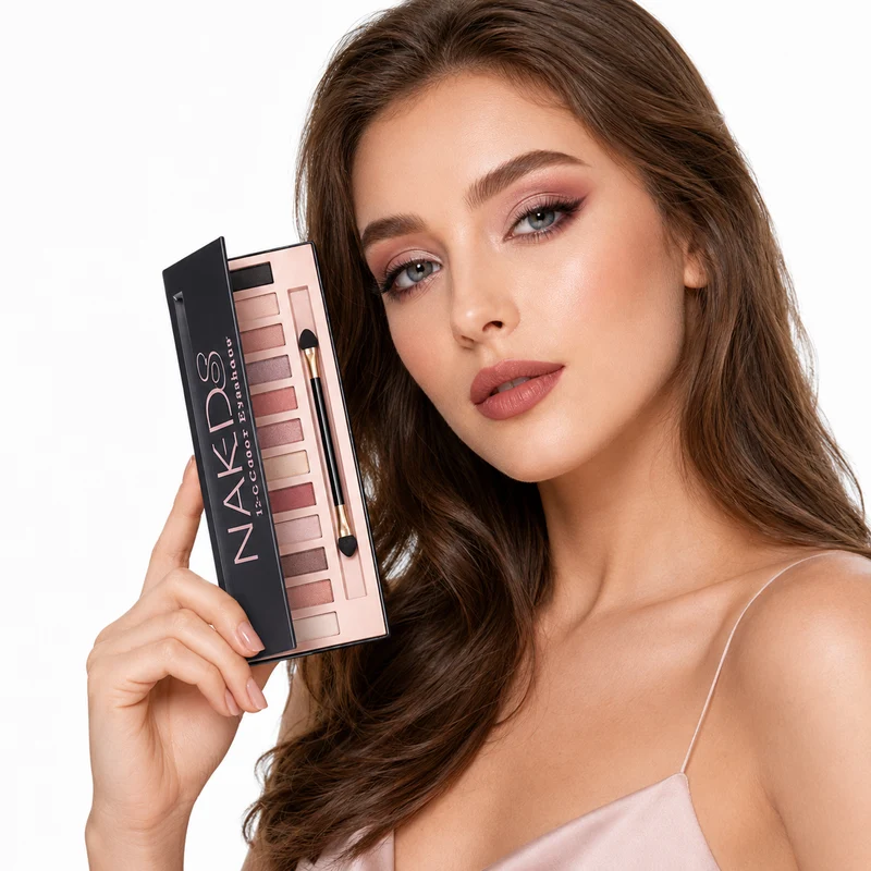 Eyeshadow Palette - 12 Color Matte Shimmer Smoky Looks.