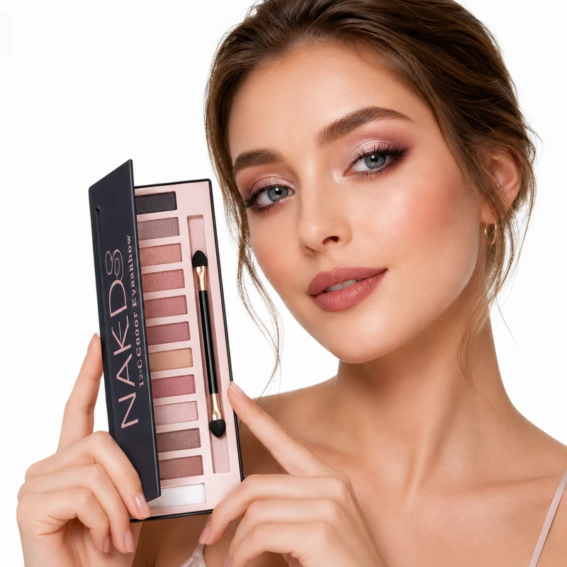Eyeshadow Palette - 12 Color Matte Shimmer Smoky Looks.