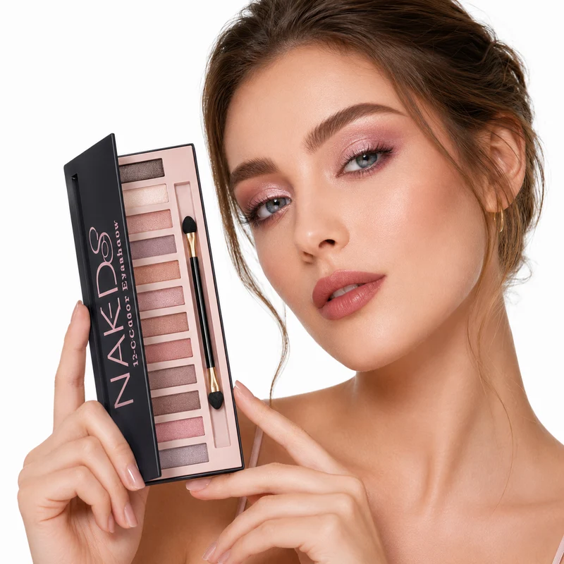 Eyeshadow Palette - 12 Color Matte Shimmer Smoky Looks.