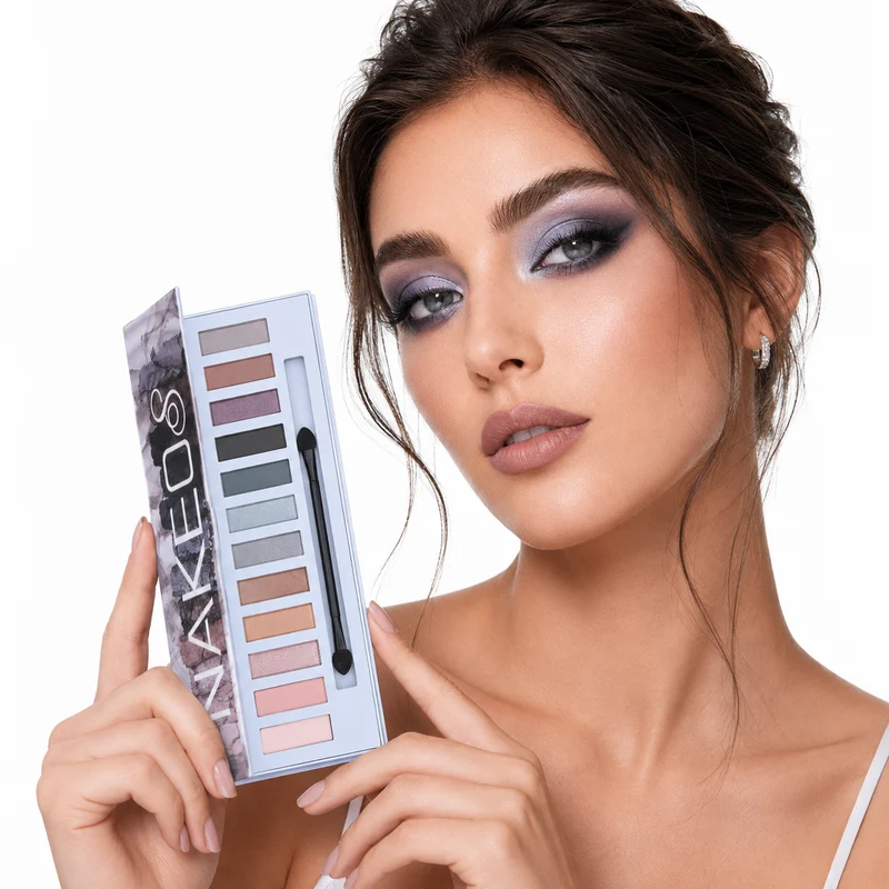Eyeshadow Palette - 12 Color Matte Shimmer Smoky Looks.