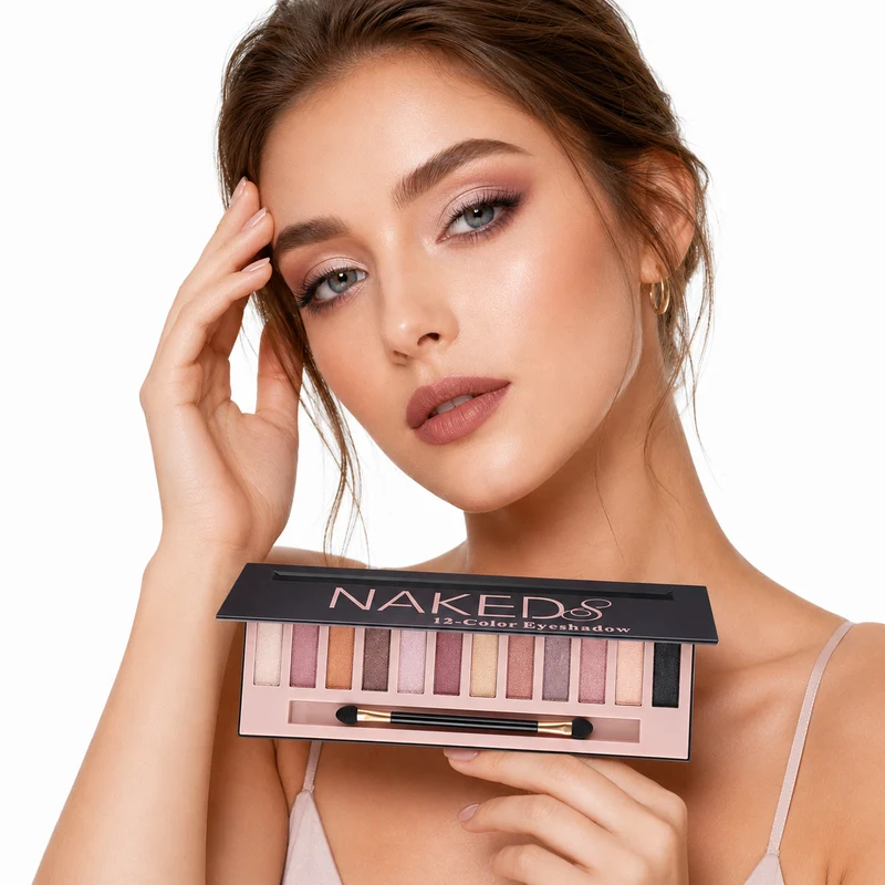 Eyeshadow Palette - 12 Color Matte Shimmer Smoky Looks.